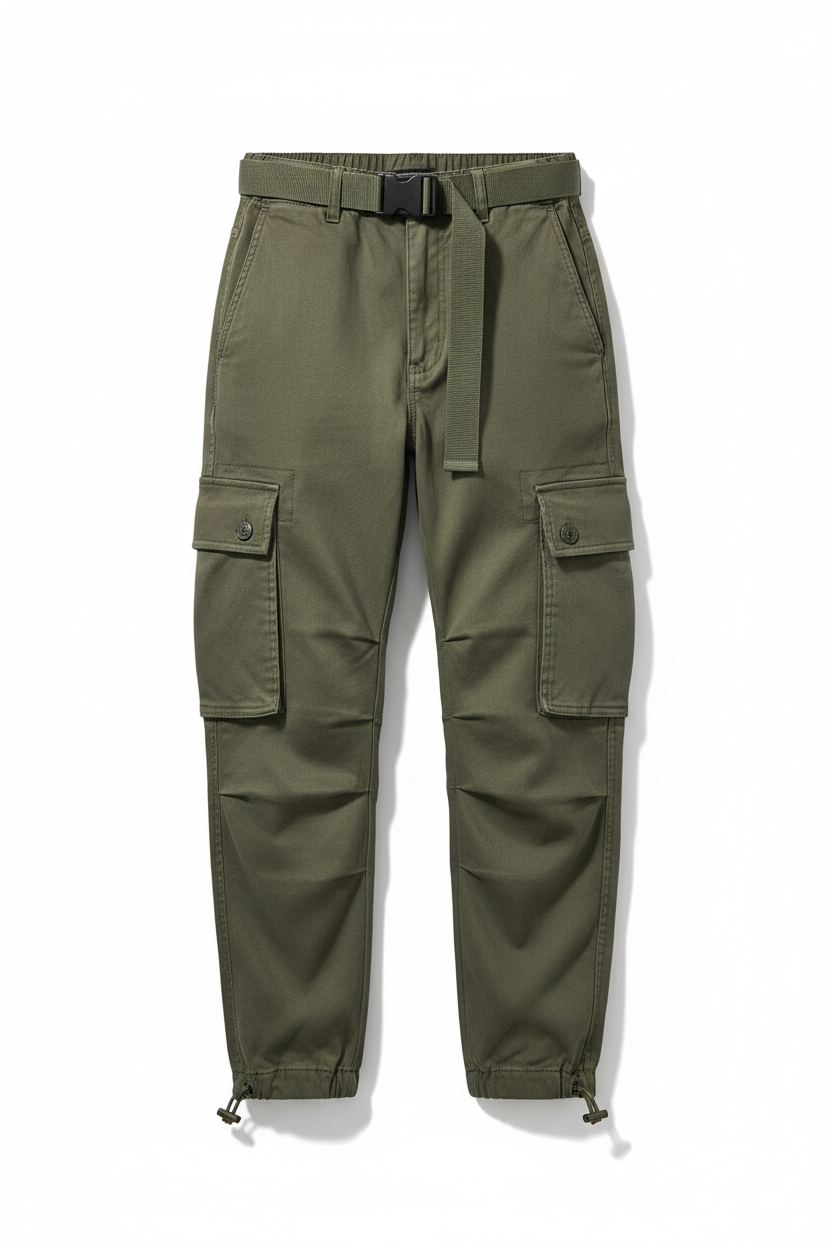 Cargo Broek Olijfgroen - Utility Chic