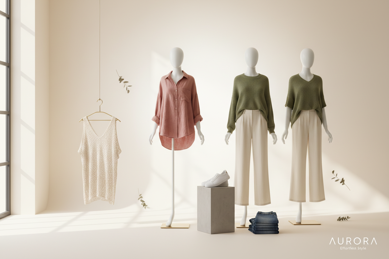 Frisse kledingwinkel banner