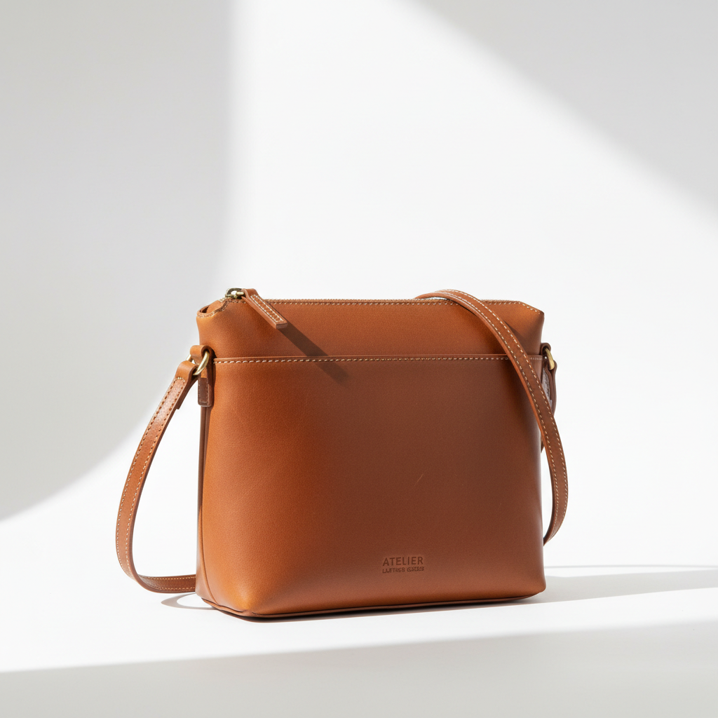 Leren Crossbody Tas - Minimalistisch Design